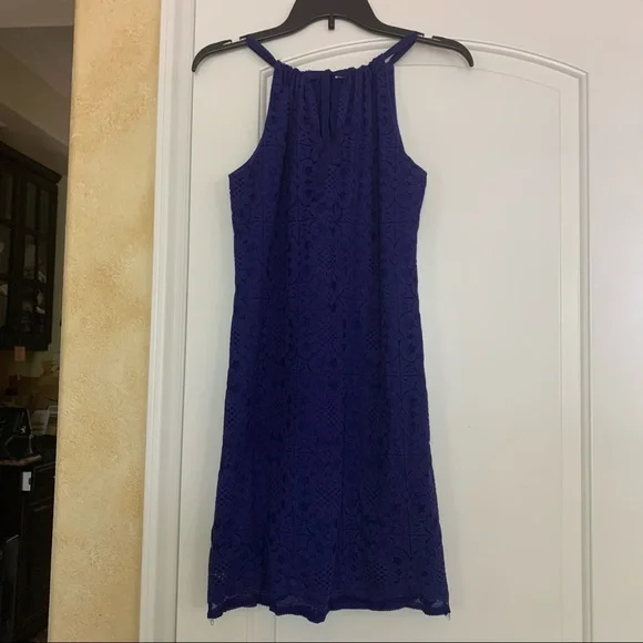 Max Studio Dresses Blue Halter Neck Dress Poshmark